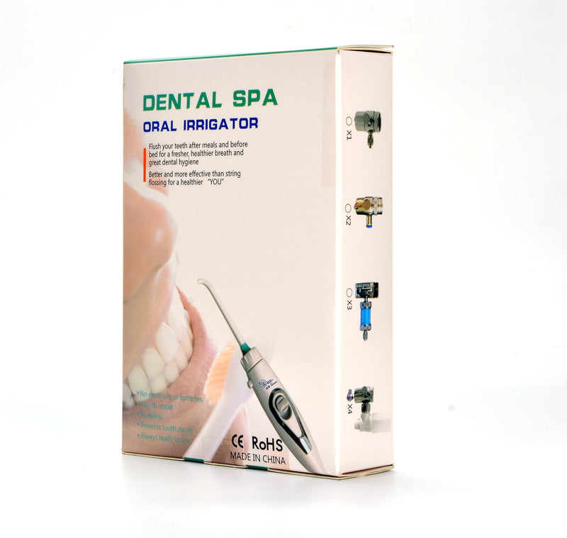 [Australia] - WATER NO LIMITS Professional dental cleaner without batteries or electricity | Oral irrigator that increases the water pressure for a linear and unlimited | Metal connector (standard) Standard 