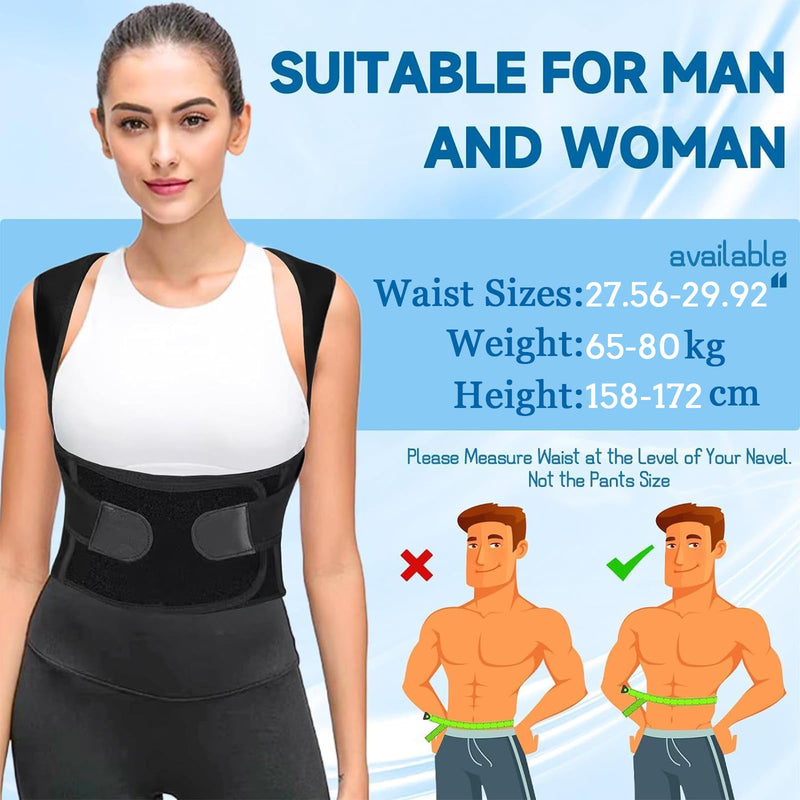 [Australia] - Posture Corrector, Posture Trainer for Women Men, Chest Corrector, Adjustable Back Posture Belt for Spine and Shoulder, Provides Neck and Shoulder Pain Relief (XL-2XL) XL-2XL 