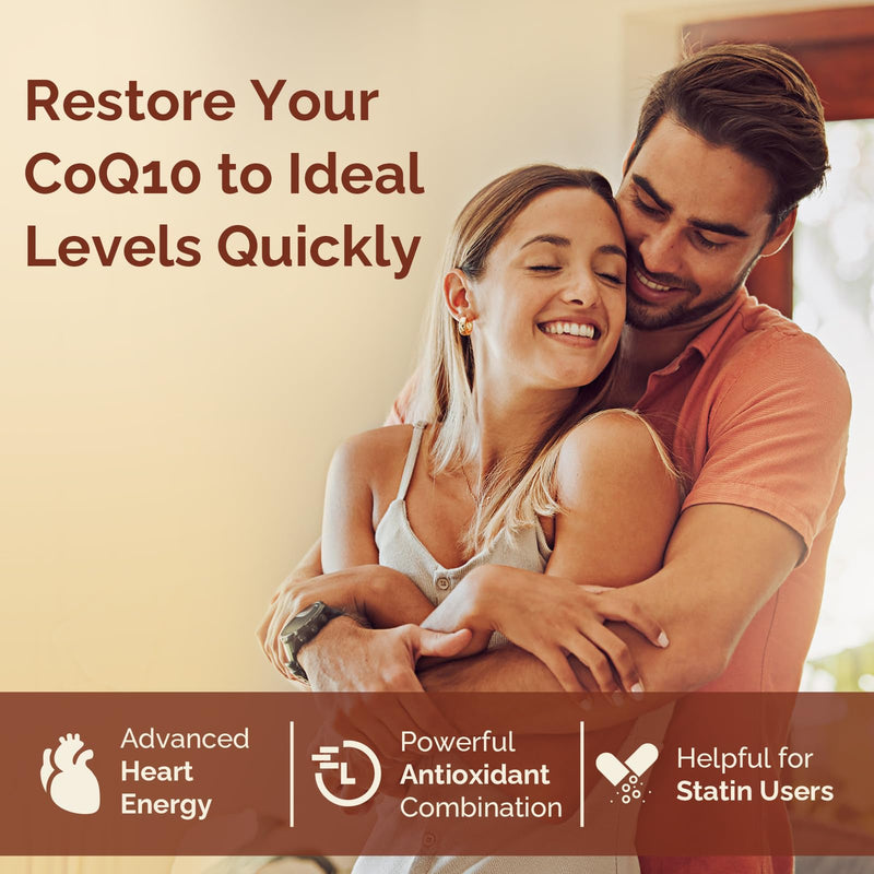 [Australia] - Ubiquinol CoQ10 600 MG Softgels with Omega-3 & Shilajit & PQQ, Advanced Dual-Delivery Coenzyme-Q10, Active CoQ10 Ubiquinol Supplement for Antioxidant, Heart, Brain & Cellular Energy, 60 Servings 60 Count (Pack of 1) 