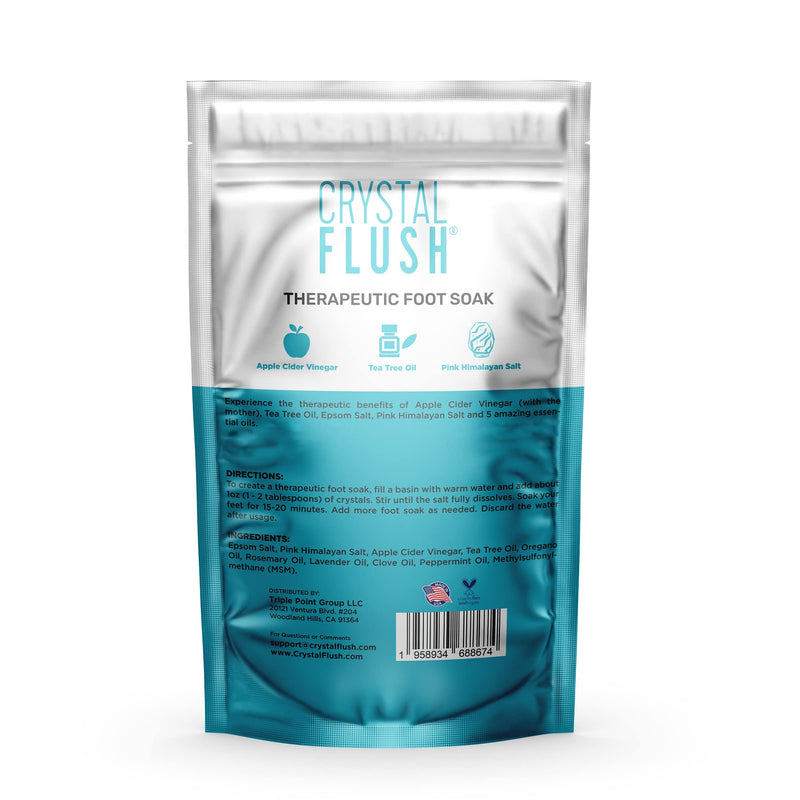 [Australia] - Foot Soak with Apple Cider Vinegar, Tea Tree Oil & Pink Himalayan Salt – Deodorizes 16 oz - Discover More About Our Complete 2-Step Anti-Fungal Solution & Related Skincare Tips by Visiting us Online 
