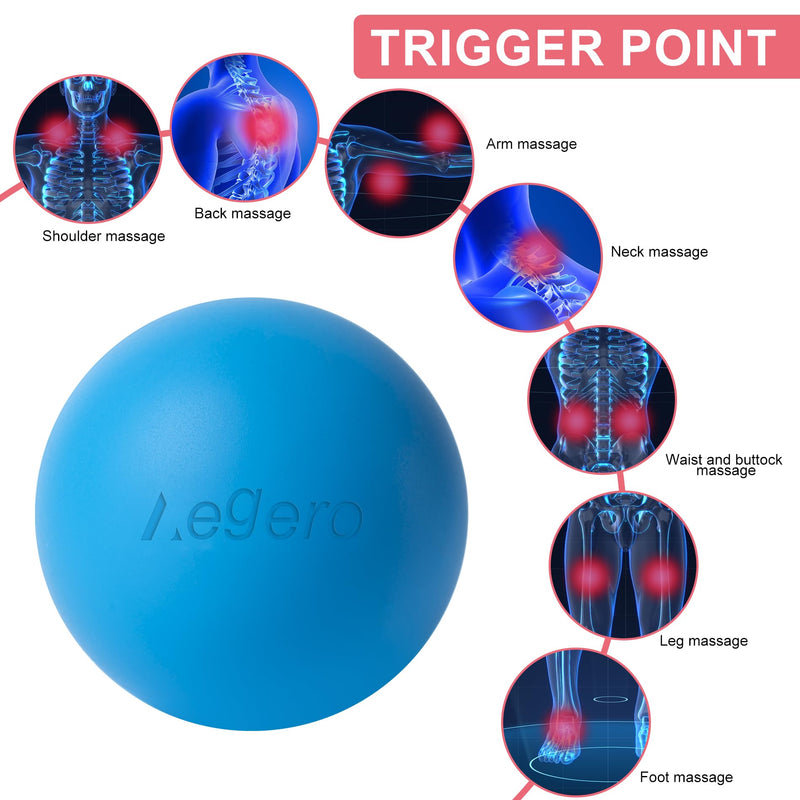 [Australia] - Massage Lacrosse Balls for Myofascial Release,Yoga Deep Tissue Massage,Trigger Point Therapy and Foot Plantar Fasciitis,Muscle Soreness Massager Ball (2Pack,Deep Blue and Purple) Deep Blue /Purple 