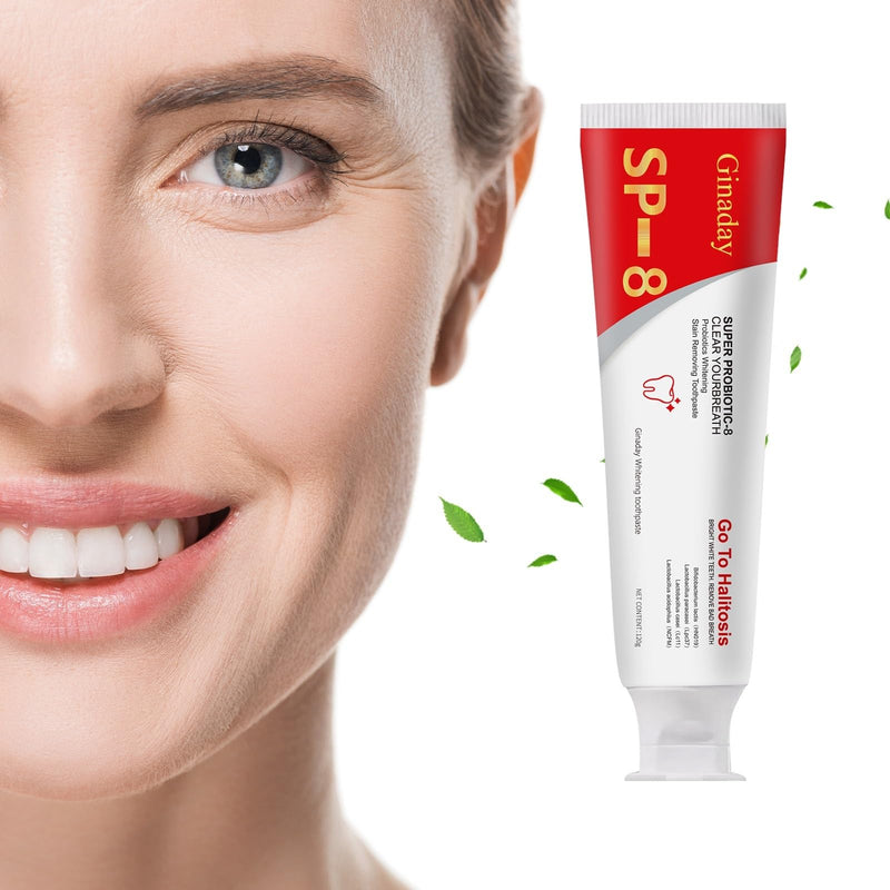 [Australia] - Sp-8 Probiotic Whitening Toothpaste, Enhanced Formula with 8 Probiotics Oalance Oral Microbiota for Enamel Protection, Deep Cleaning Care Toothpaste Fresh Breath -2Pcs 2 