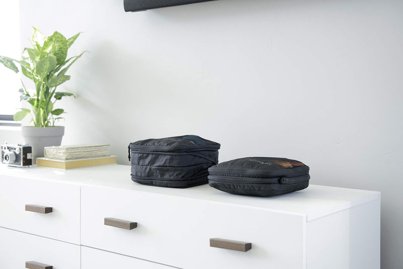 NOMATIC Packing Cubes - Compression Packing Cubes For Travel - Large | Compresses Up To 50%, Suitcase, Luggage Organizer, Durable Mesh, Lightweight, Zippered Compression System, Fits Carry-On
