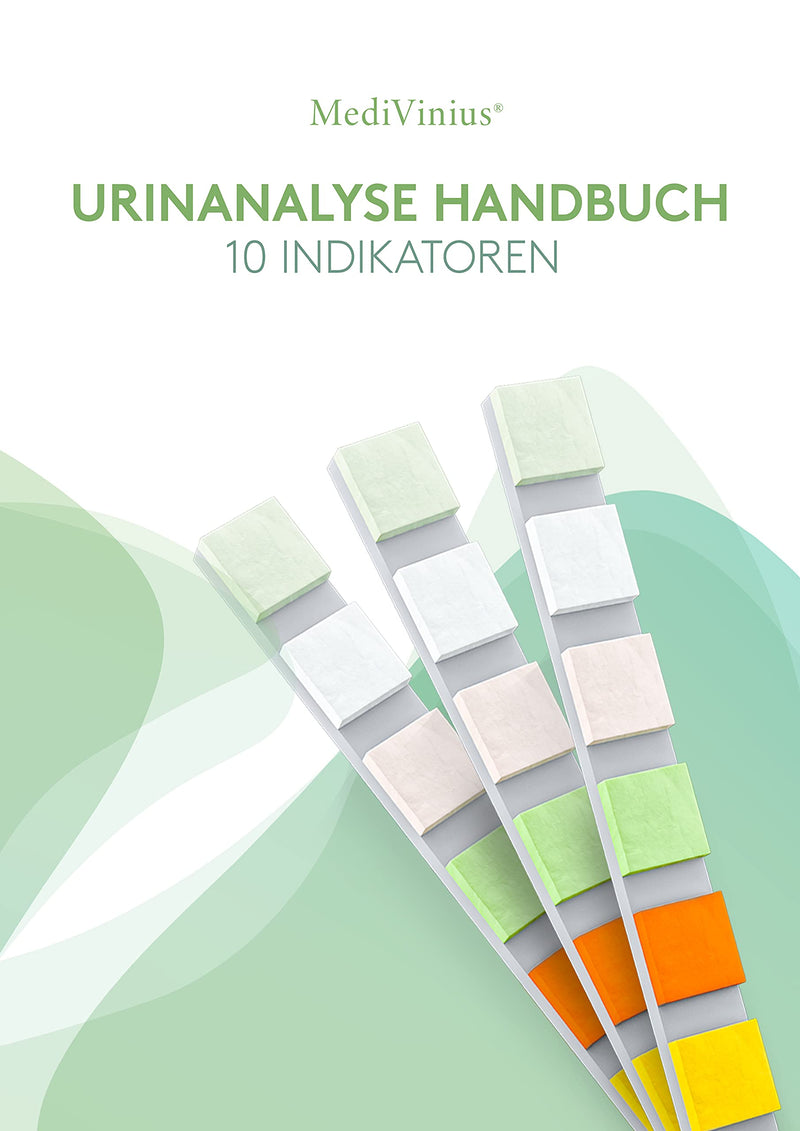 [Australia] - 50x MediVinius® urine analysis test strips | 10 parameters urine test strips for leukocytes, nitrite, urobilinogen, protein, pH, blood, specific gravity, ketone, bilirubin and glucose 