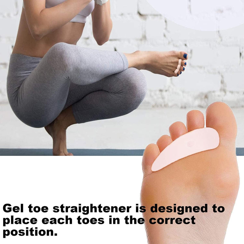 [Australia] - Chiroplax Hammer Toe Cushions Pads Temporary Straightener Corrector Relief Separator Crest Splint, 4 Pack (Beige) Beige 