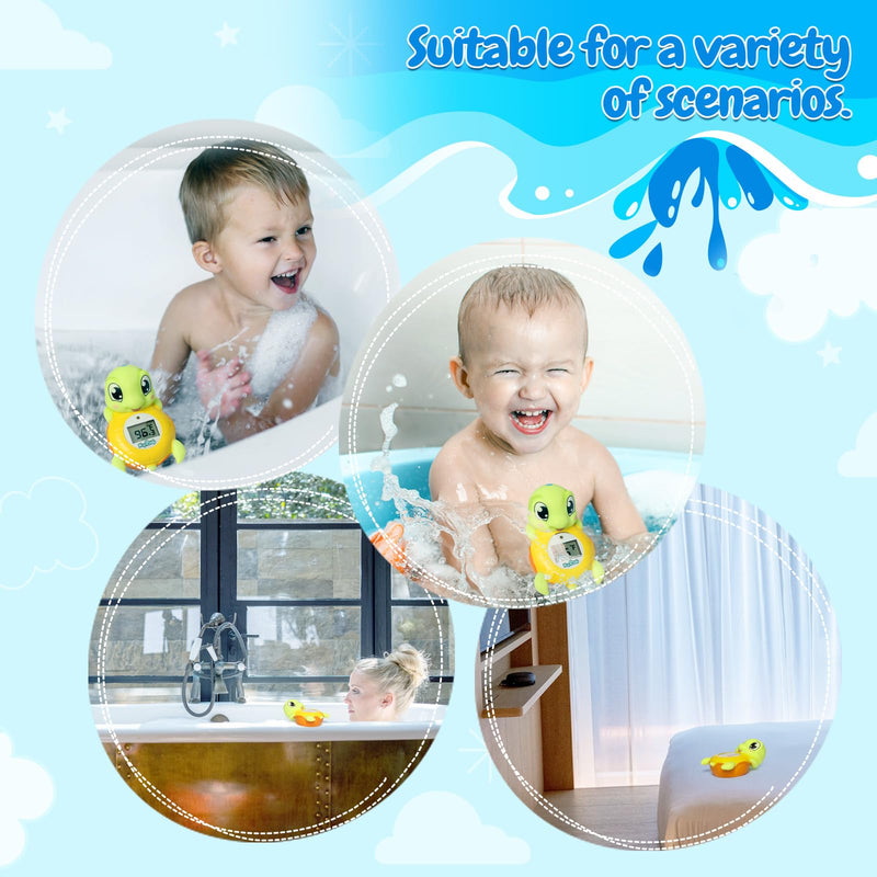 [Australia] - Backstroke Sea Turtle Baby Bath Thermometer,The Infant Baby Bath Floating Toy Safety Temperature Water Thermometer, BPA Free, New Baby Essentials 