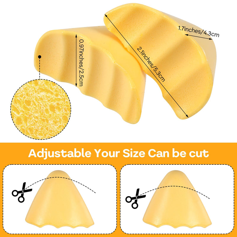 [Australia] - YUXIANLB Shoe Filler for Oversized Shoes Soft Foam Adjustable Toe Inserts Unisex Shoe Size Reducer Forefoot Support Shoe Pads for High Heels Pain Relief for Women Beige 