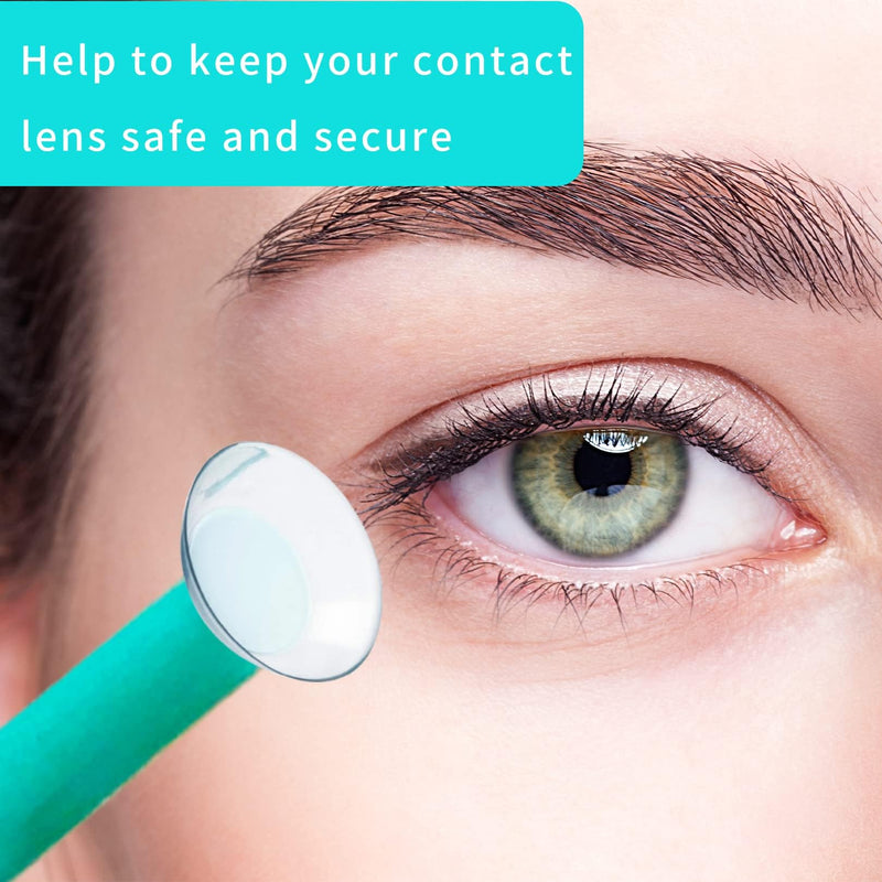 [Australia] - Pack of 4 contact lens suckers, hard lenses, contact lens insertion aid with bottle, silicone contact lens remover with suction cup, contact lens sucker, contact lens helper, lens remover accessories 