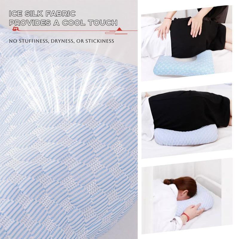 Pressure Ulcer Cushions,Anti Bedsore Cushions,Anti-Decubitus Pad,Medical Donut Pillow for Hemorrhoids,After Surgery,Pregnancy,Seniors,Light Blue Light Blue