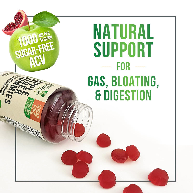 Apple Cider Vinegar Gummies Zero Sugar - Max Strength ACV Gummy Vitamins - Vitamin B12 & The Mother - Metabolism & Energy Support - Vegan Apple Cider Vinegar Gummy Supplement - Non-GMO - 120 Gummies 120 Count (Pack of 1)