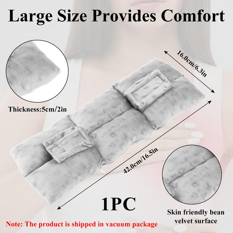 [Australia] - Ostomy Seat Belt Pillow for Driving Stoma Car Seatbelt Covers Support Ostomy Driving Protector Ileostomy Colostomy Bag Pouch Ostomy Supplies Gray One Size 