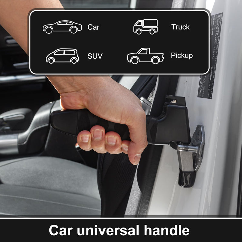 [Australia] - 2 Pack Car Door Handle Assist for Elderly ‚Äì 3-in-1 Car Handle Assist Auto Cane with Seat Belt Cutter & Window Breaker Car Door Latch Handle for Safe Entry/Exit Car for Seniors & Handicapped (2 Pack) 2 Pack 