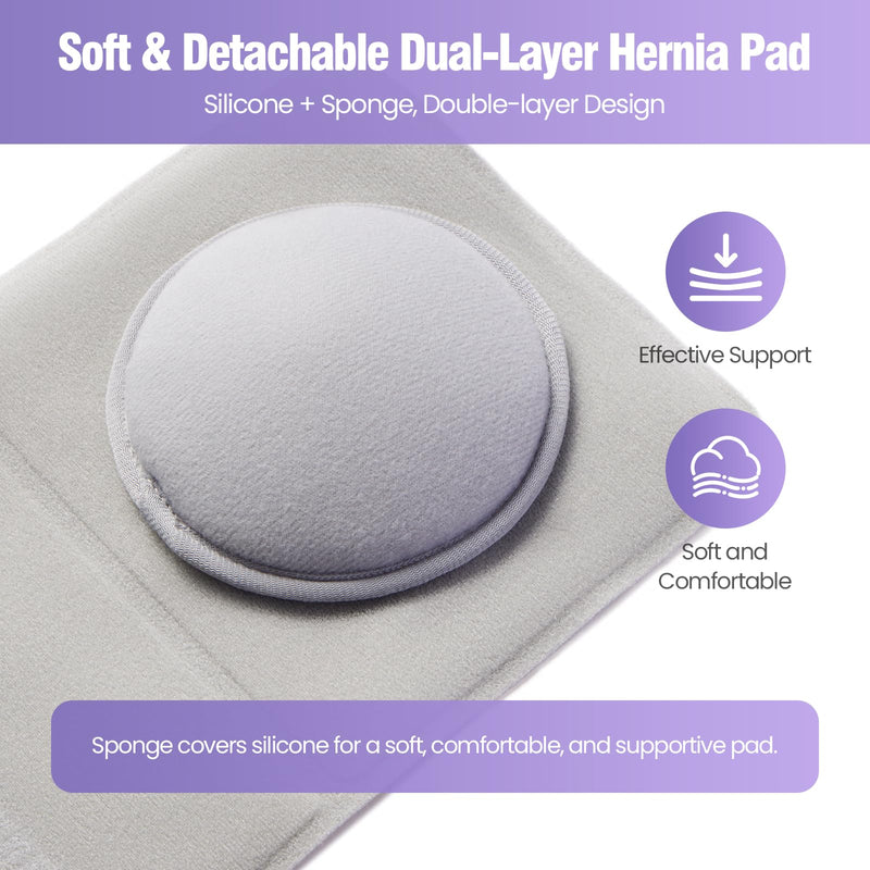 [Australia] - Hernia Belts for Men and Women ‚Äì Front-Closure Abdominal Binder with Extra Compression Strap & Soft Detachable Dual-Layer Hernia Pad ‚Äì Comfortable Hernia Support for Men Post Surgery or Daily Relief (L/XL 38‚Äì48 in) L/XL 