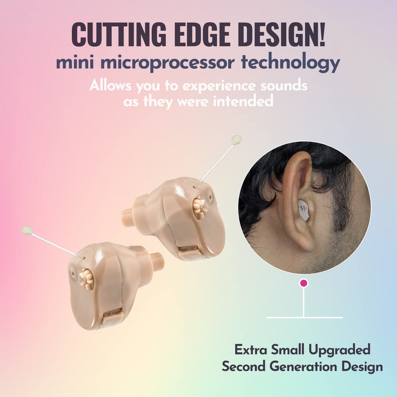MEDca Hearing Ear ITC (Pair) "Extra Small" Second Generation