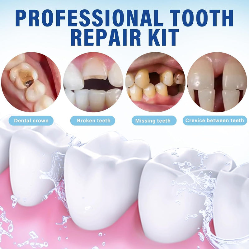 [Australia] - Zinc Oxide Eugenol Cement, Temporary Teeth Replacement Kit for Fixing Filling Missing and Gaps,Temporary Fixed Crown and Bridge. 
