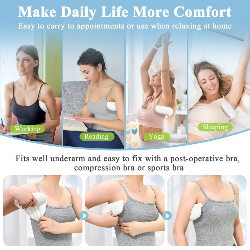 [Australia] - Lymphedema Axilla Pillow, Mastectomy Lumpectomy Pillows Post Surgery, Breast Surgery Recovery Pillow for Sleeping, Underarm Armpit Pillow for Pain Relief, Mastectomy Recovery Kit (2PCS) 2Pcs 