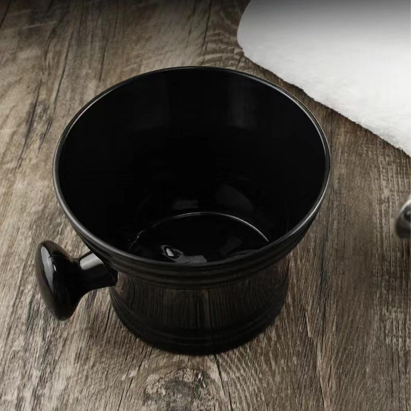 [Australia] - SIEISIEIX Shaving Bowl, Professional Shaving Mug, Men's Plastic Shaving Bowl with Handle, Soap Cup, Shaving Brush Bowl, Soap Dish for Shaving Cream Facial Cleansing Soap Dish 