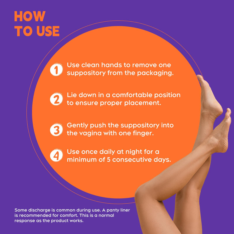 [Australia] - Vive L'Amour Vaginal Suppositories | Relieves Bacterial Vaginosis (BV) Symptoms: Fishy Odor, Itching, Abnormal Discharge | Natural Plant-Based Formula | 12 Inserts 