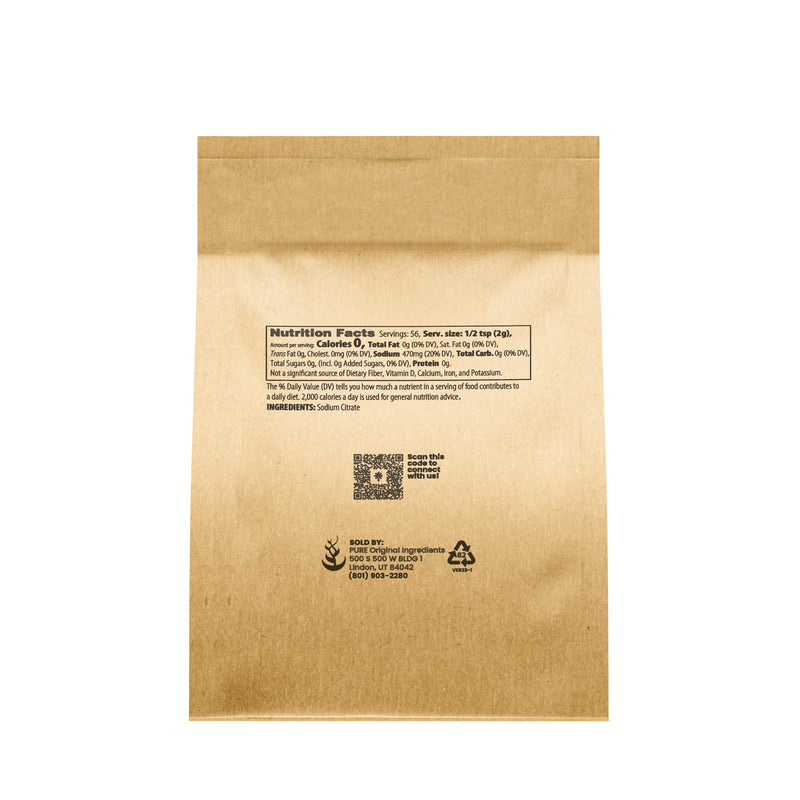 [Australia] - Pure Original Ingredients Sodium Citrate (4 oz) Preservative & Emulsifier for Molecular Gastronomy 4 Ounce (Pack of 1) 