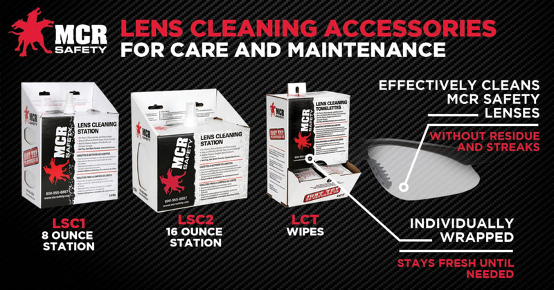 [Australia] - MCR Safety LCT Anti-Fog Anti-Static Lens Cleaning Towelette - 100 Wipes 