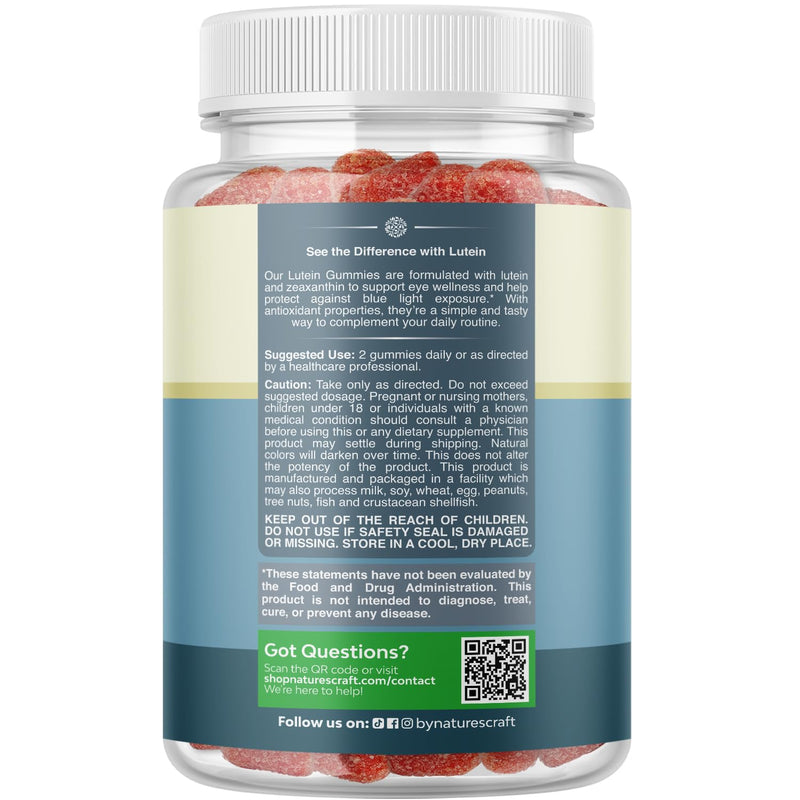 Zeaxanthin Plus Lutein Gummies for Adults - Potent Eye Vitamins for Vision and Blue Light Protection - Daily Gummy Lutein Eye Health Supplements for Adults Dry Eyes and Eye Strain Support - 90 Count 90 Count (Pack of 1)