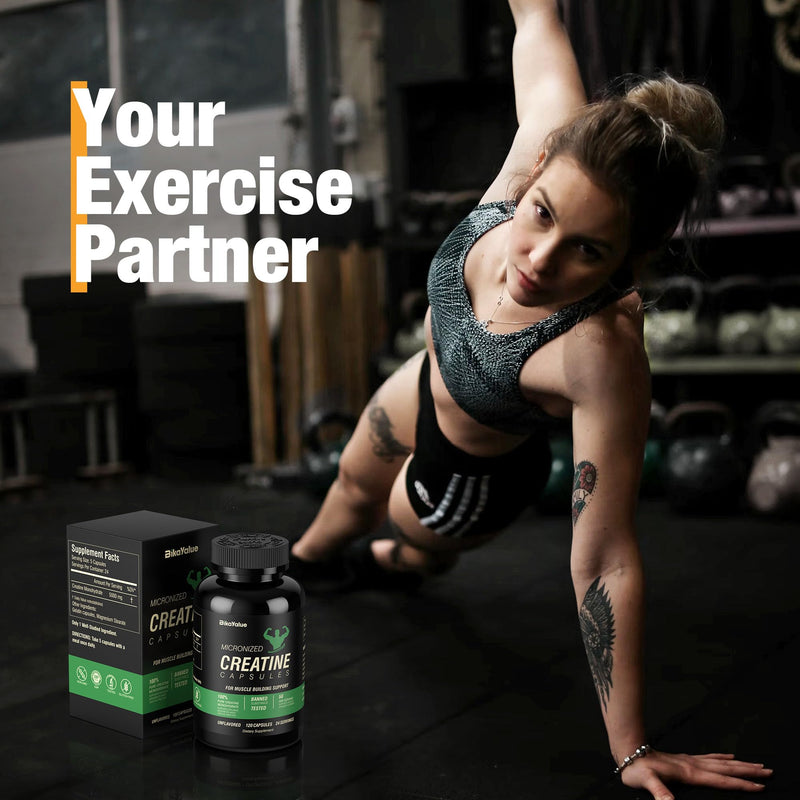 [Australia] - Micronized Creatine Monohydrate Capsules 200G, 200 Creatine Capsules Supplement for Muscle, Strength, Performance, Energy, Recovery, Gluten Free Creatine for Women and Men (40 Servings) 200 Count (Pack of 1) 