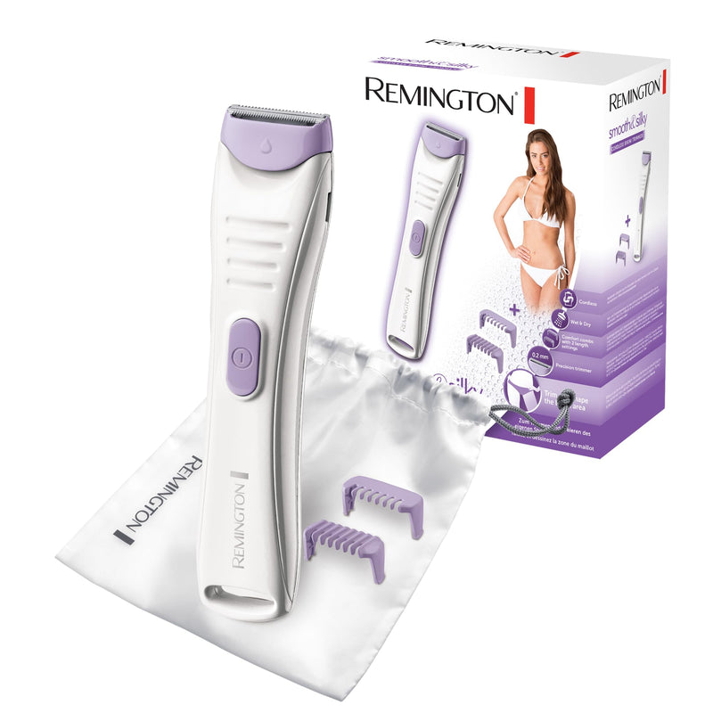 [Australia] - Remington hair trimmer intimate area & body [skin-friendly & safe up to 0.2mm without skin irritation] 2 blades, 100% waterproof, incl. 2 attachment combs (2&4mm) hair clipper, razor, BKT4000 