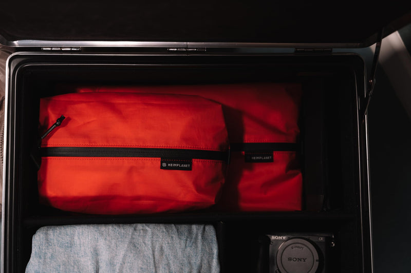 HEIMPLANET Original HPT Carry Essentials - Packing Cubes Mavericks Edition | Set of 3 Packing Organisers | 1x 4L Volume and 2x 2L Volume | Supports 1% for The Planet