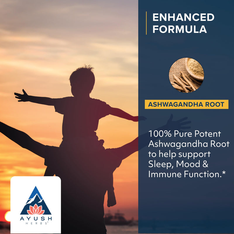 [Australia] - Ayush Herbs Ashwagandha Supplement, 60 Capsules 