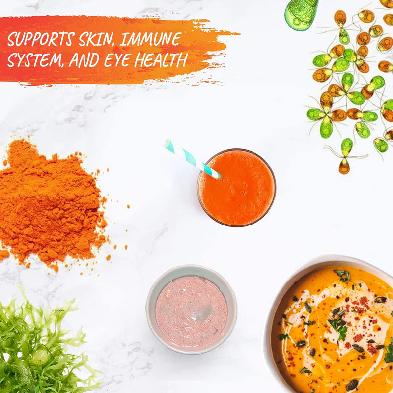 [Australia] - AKI Beta Carotene 10% Powder (1.5Oz, 42.52G) Highly Concentrated flavouring Fount of Vitamin A, May Helps to Support Body Functions, Skin, Immune System, and Eye | GMO Free & Vegan Friendly 