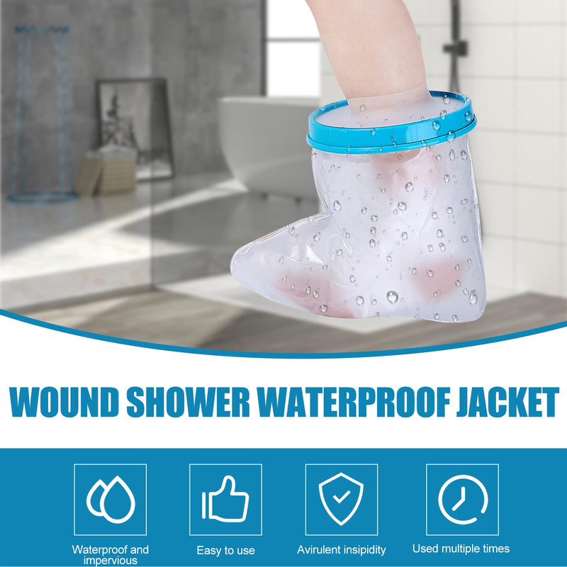 [Australia] - GAOUTO shower protection foot, leg protection when bathing, shower protection leg, bandage protection waterproof adults, plaster protection, reusable, plaster cast bandage protection waterproof for foot, ankle 