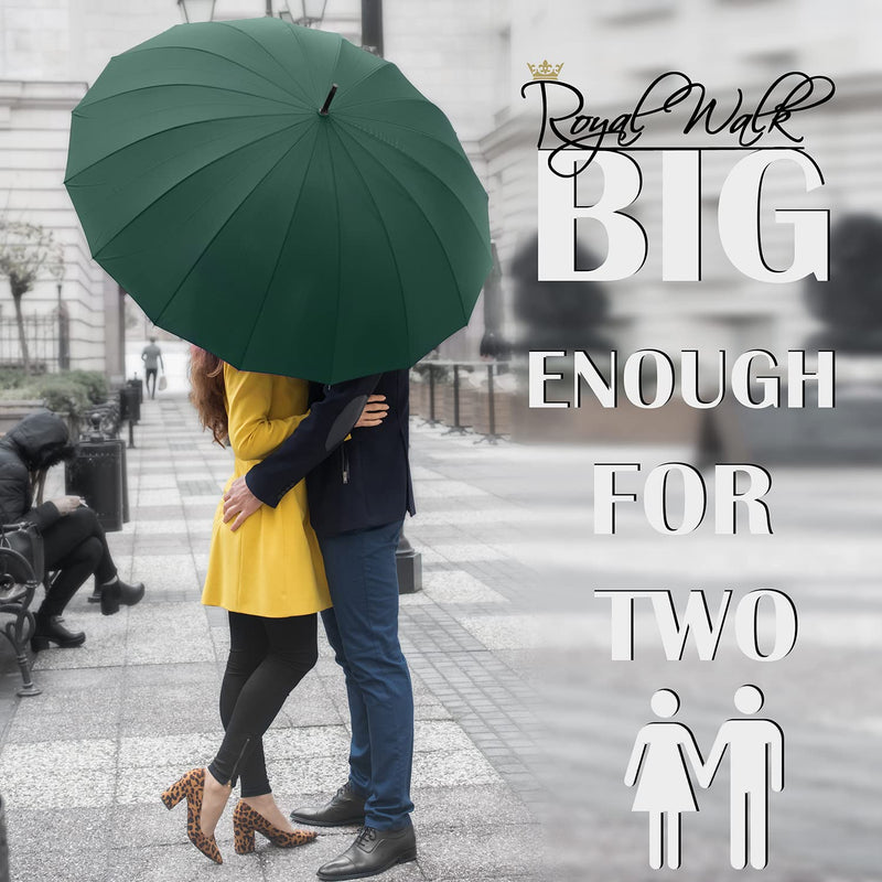 Royal Walk Large Umbrella + Vented Windproof Compact Umbrella