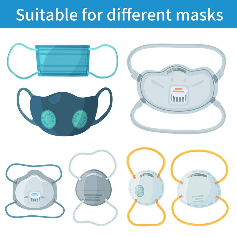 [Australia] - Ear Strap Extender Ear Strap Hook Ear Cord Extension Buckle Ear Protector Holder Hook Adjustable Anti-Slip Ear Pain Relieved for Relieving Long-time Wearing Ears' Pressure Pain (30 Pieces) 