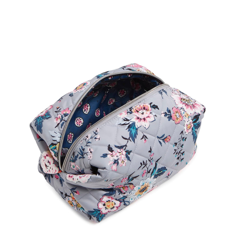 Vera Bradley Women's Performance Twill Large Cosmetic Makeup Organizer Bag Parisian Bouquet One Size