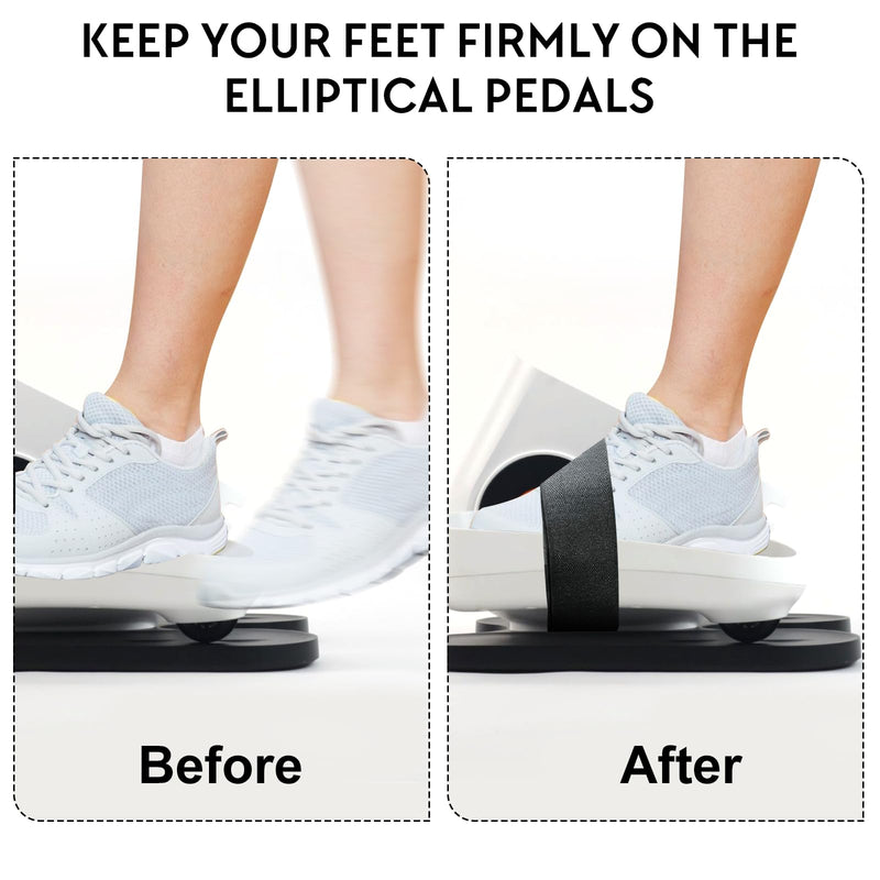 [Australia] - Leg Exerciser Traction Straps, Under Desk Elliptical Pedal Band for Seniors, Secure & Stability for Electric Ellipse Equipment GUM-2 