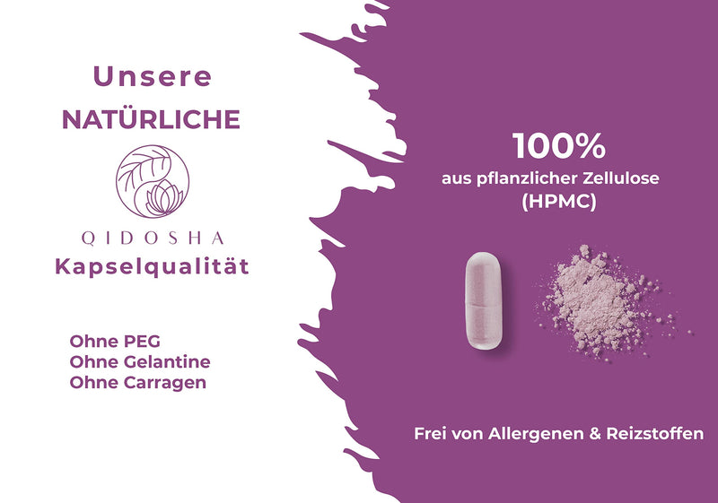 [Australia] - QIDOSHA® Premium OPC grape seed extract high dosage I TEST WINNER 08/2023* I 240 pieces in a glass I OPC capsules high dosage with 60% pure OPC I 800mg grape seed extract with 480mg OPC per daily dose I vegan glass (240 capsules) 