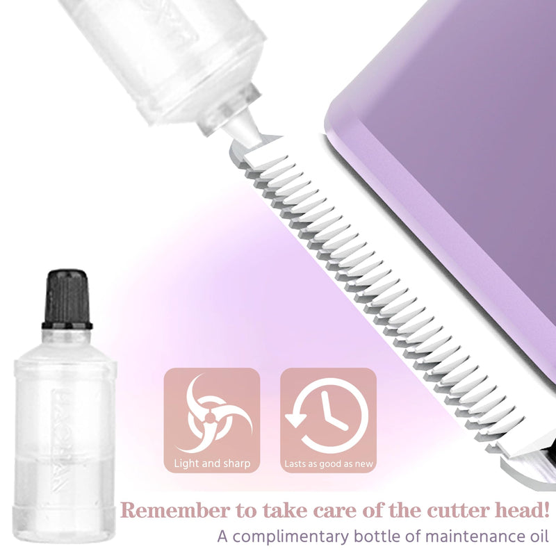WNJ 2 in 1 Women Electric Shaver - Dual Head Bikini Trimmer - IPX7 Waterproof - Wet & Dry Use - Body Hair Trimmer and Facial Hair Remover for Bikini, Underarm Leg, Private Area, Arm, Body, Face Double Head-Pink