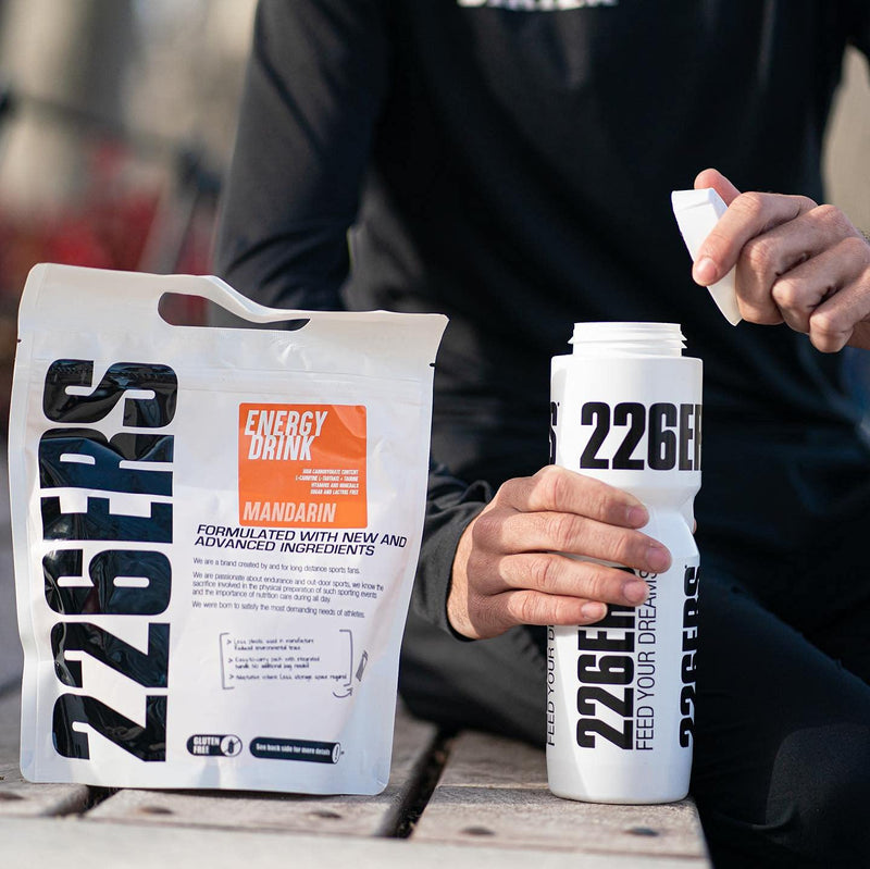 [Australia] - 226ERS Energy Drink | Drink powder with amylopectin, taurine and L-carnitine, gluten-free and lactose-free - energy booster in powder, mandarin - 1 kg 