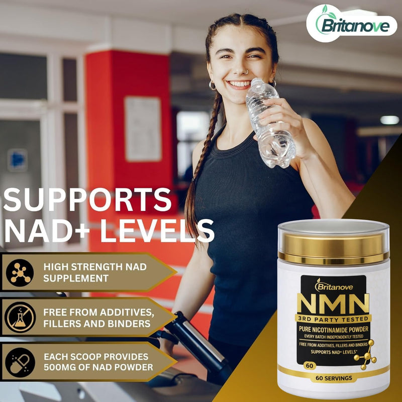 NAD Precursor Powder – 1000 mg Daily Serving – High Purity Food Supplement – Vegan – NAD+ Support Formula – UK Supplement