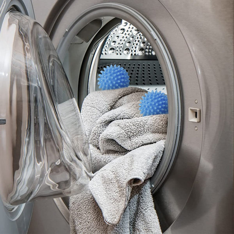 [Australia] - 6 Pcs Dryer Balls, 2.5 in Reusable Laundry Soften and Fluff Laundry Washing Balls (Blue) Blue 