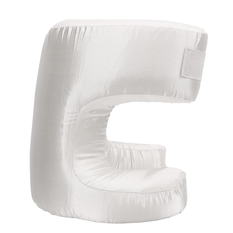 [Australia] - Comfortable Face Pillow, Silk Fabric Memory Foam, Soft Cushioning Ergonomic Beauty Pillow Side Sleeper (White) White 