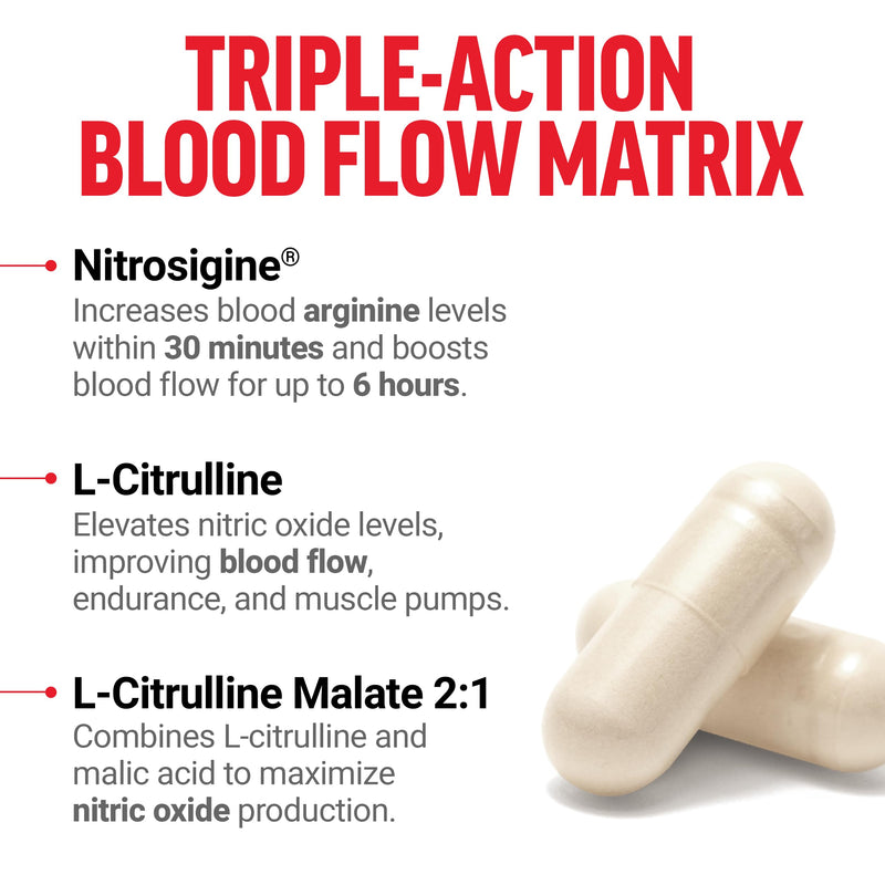 [Australia] - FORCE FACTOR Nitric Oxide Booster, Fast-Acting Formula with L-Arginine, Boosts Nitric Oxide Levels, Maximize Muscle Pumps, Enhance Endurance, Improve Circulation, 120 Capsules 