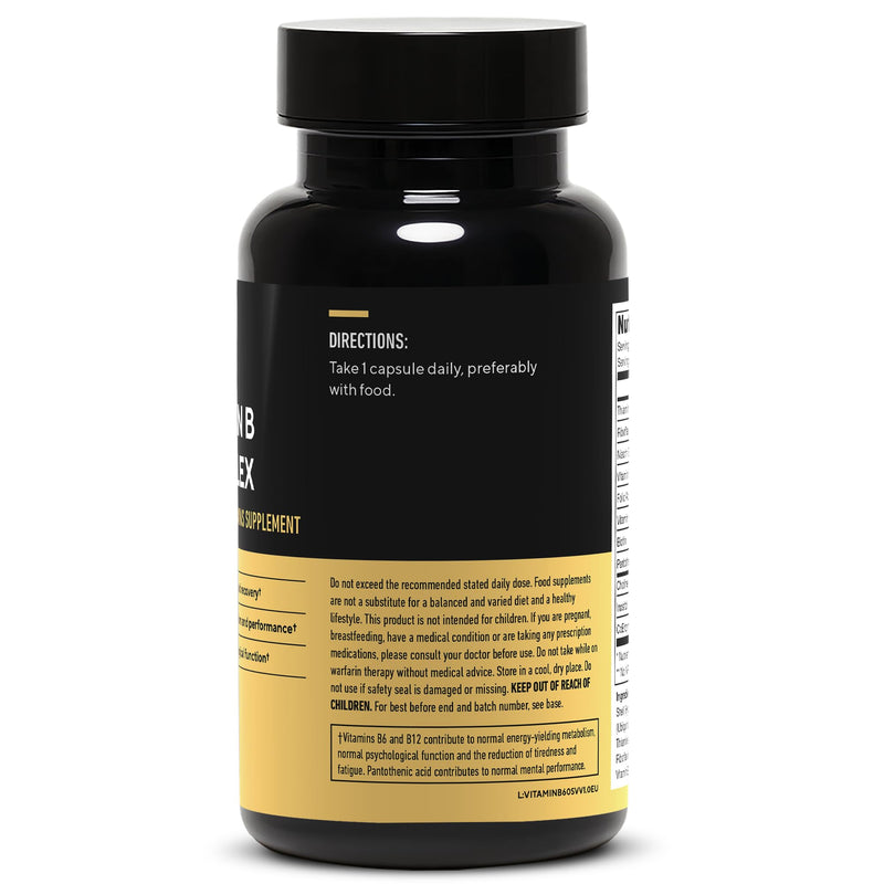 LEGION Vitamin BComplex (120 Capsules) - Vitamin B Complex with Choline and Inositol Supports Mood & Liver Function - Vegan B-Complex Vitamins Support Energy Metabolism & Muscle Function