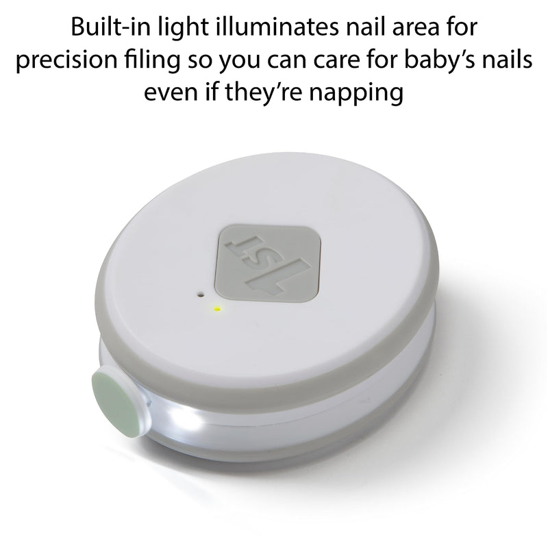 [Australia] - Safety 1st Electric Ease Nail File, Gentle and Easy to use, with Built in Light, Grey 