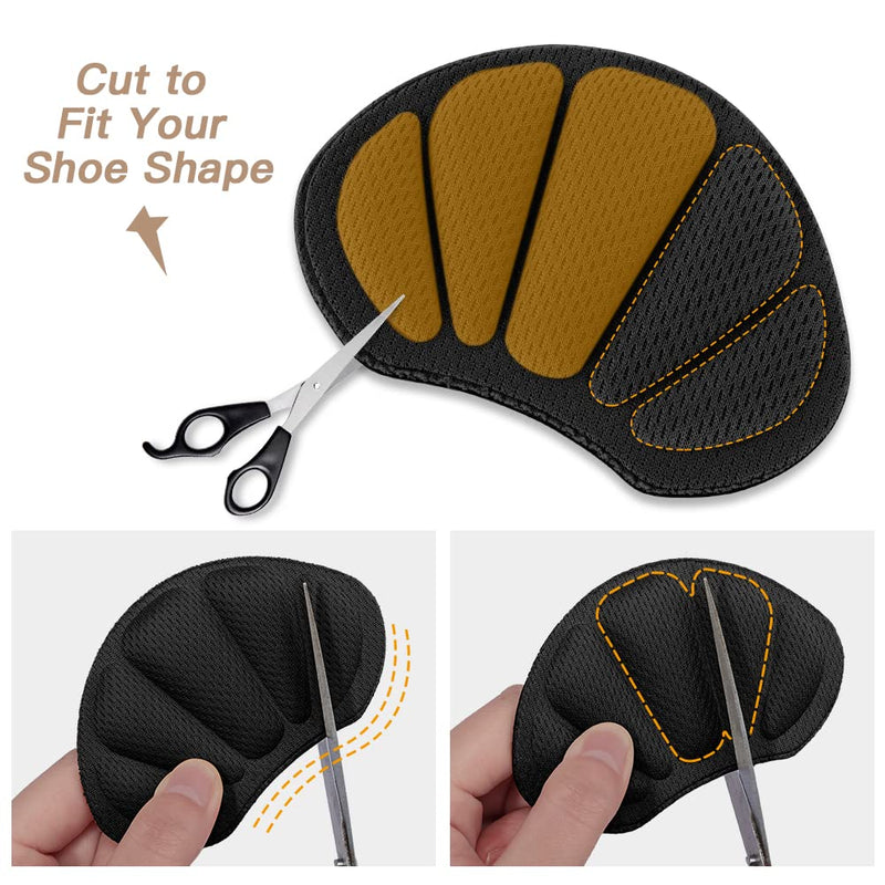 [Australia] - Flintronic 2 pairs of sneaker repair patches, heel patches, shoes heel repair sneakers, leather heel protection, heel pad repair for most types, black black-2 pairs 