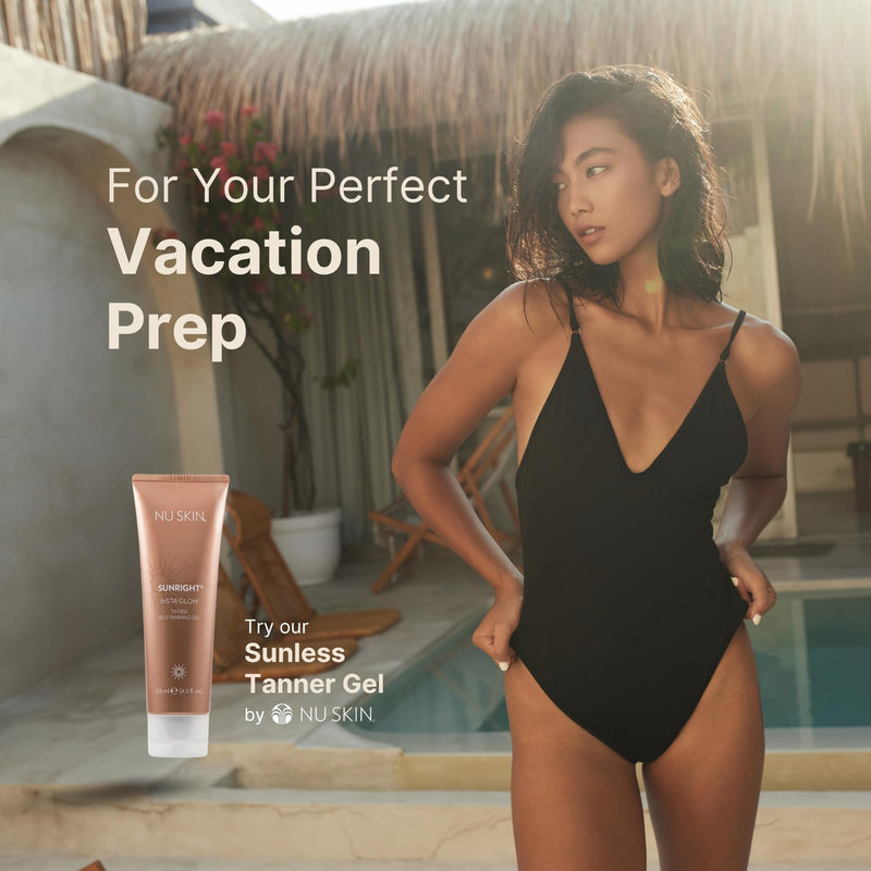 [Australia] - Nu Skin Sunright Insta Glow Self Tanner Gel | 4.2 oz | Summer Tan | Face & Body Bronzer | Beauty & Skin Care | Vitamin E & Avocado Oil & Amino Acids 4.2 Fl Oz (Pack of 1) 