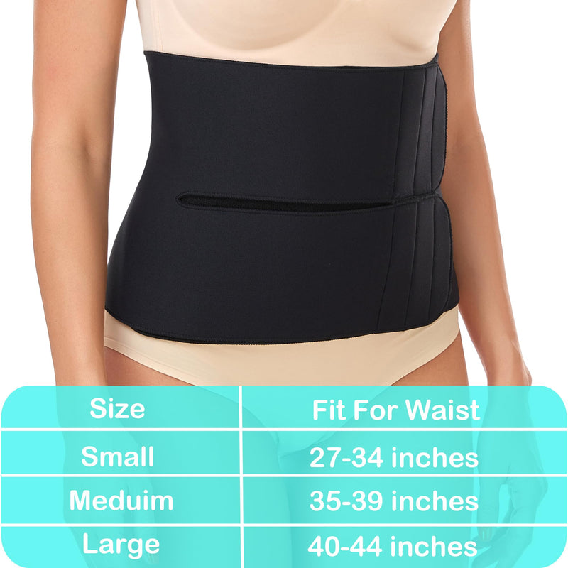 Abdominal Binder Post Surgery Tummy Tuck after Hysterectomy Stomach Waist Compression Wrap Small