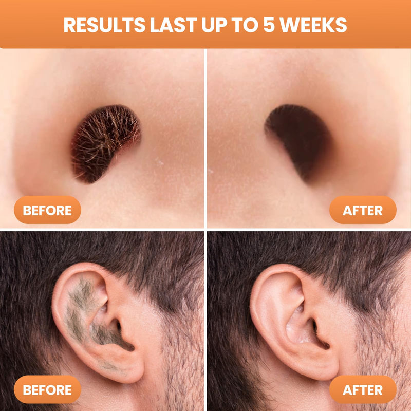 [Australia] - Nose Wax Kit Men With 30 Nose Waxing Sticks, Nose Hair Wax Kit With100g Wax, Up to 20 Uses, Safe, Quick and Painless Nose Hair Removal for Men 55 