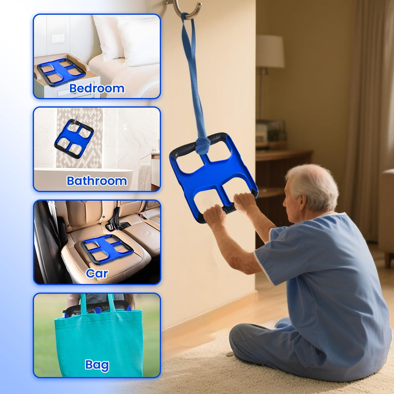 [Australia] - Lift Assist Standing Aid for Elderly: Portable Lift Aid Bar with No-Slip Grip Handle - Standing Aids & Supports Up to 450 lbs - Lifting Assists device to Transfer Elderly, Seniors, Handicap & Patients 