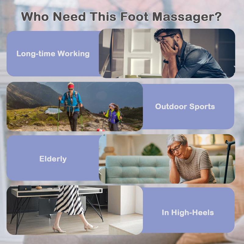 TENS& PMS, Transcutaneous Electric Nerve Stimulation, EMS Foot Massage for Muscle Relaxation and Pain Relief